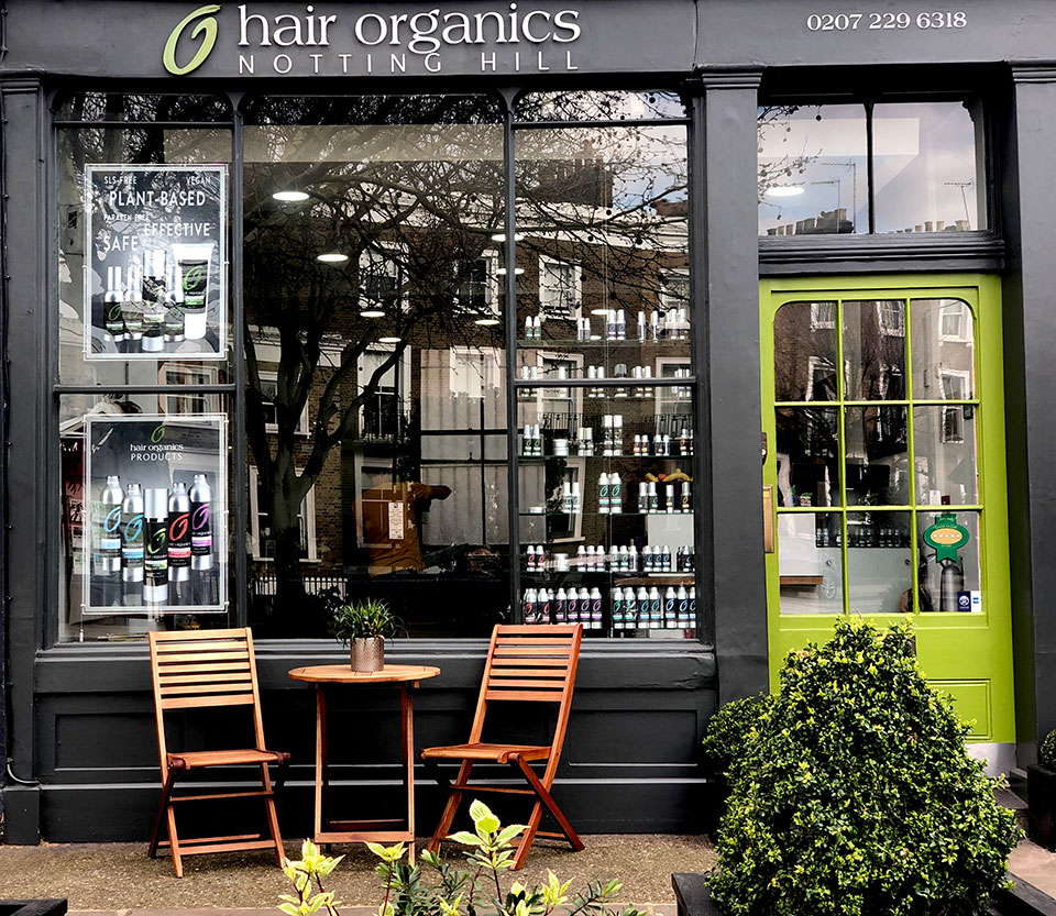Hair Organics Notting Hill outside
